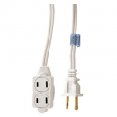 3-Outlet Polarized Indoor Extension Cord With Twist-to-Close Outlet Covers (6 Feet)