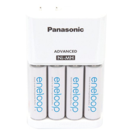 New 4-Position Charger With AA Eneloop® Batteries, 4 Pk Panasonic(r)