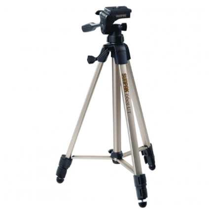 New Tripod With 3-Way Pan Head (6601UT, 59 In. Extended Height, 8-Pound Capacity)