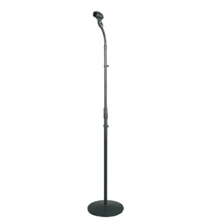 New Universal Compact Base Microphone Stand With Adjustable & Pivotable Gooseneck