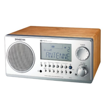 New Digital AM/FM Stereo System With LCD & Alarm Clock (Walnut)